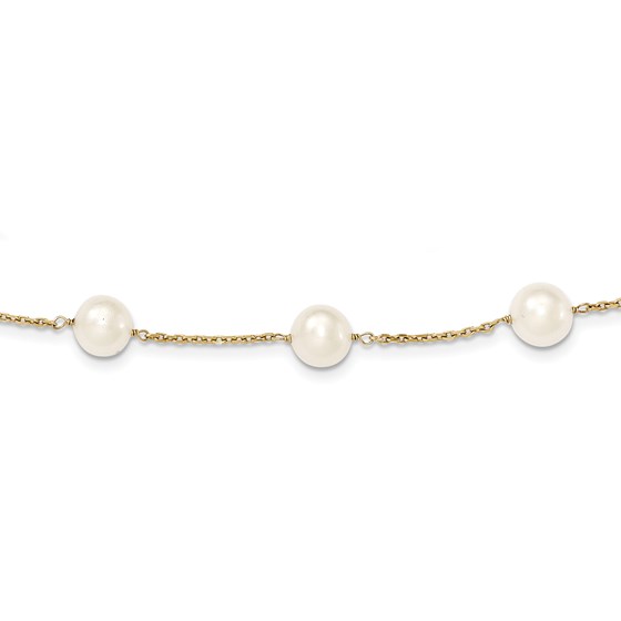 14k Gold 8-9 mm Freshwater Cultured Pearl Necklace 14k Gold 8-9 mm Freshwater Cultured Pearl Necklace
